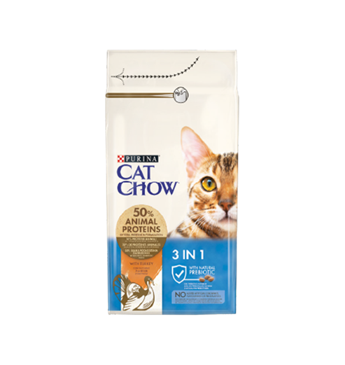 Cat Chow Felin 3IN1 Hindi Etli Kedi Maması 1,5 kg